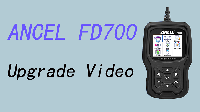 ANCEL FD700 Upgrade Video