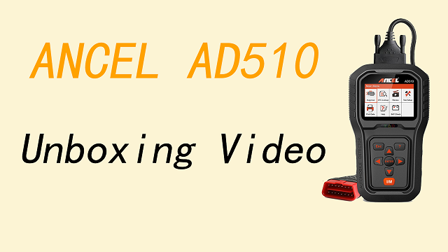 ANCEL AD510 Unboxing Video