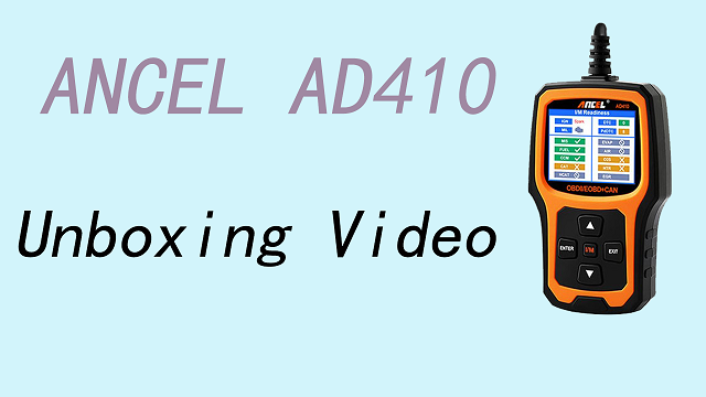 ANCEL AD410 Unboxing Video
