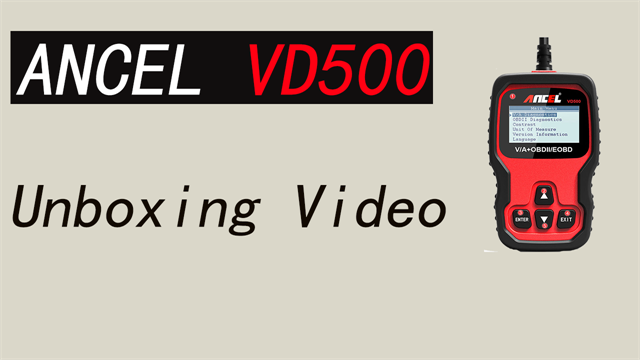 ANCEL VD500 Unboxing Video