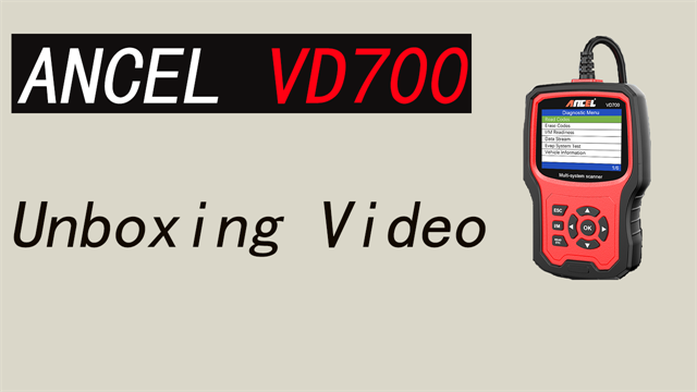 ANCEL VD700 Unboxing Video