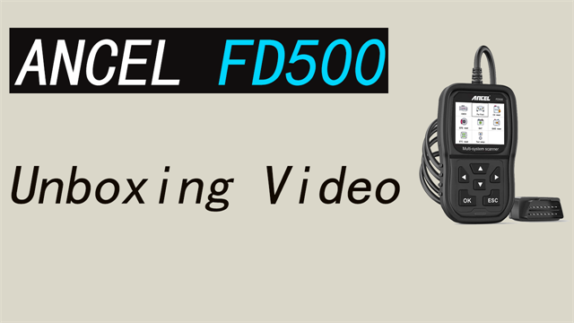ANCEL FD500 Unboxing Video