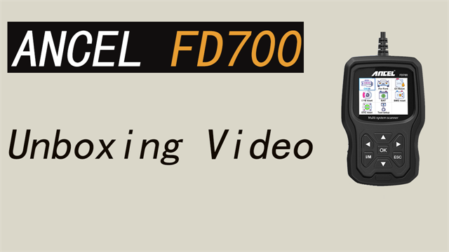 ANCEL FD700 Unboxing Video