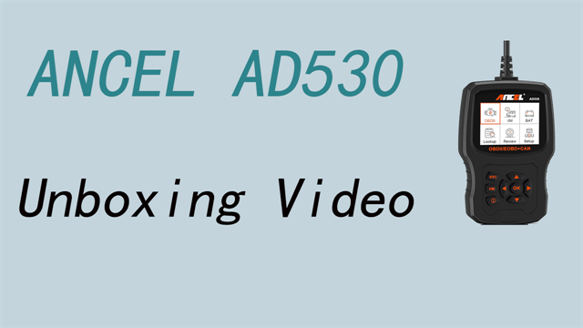 ANCEL AD530 Unboxing Video