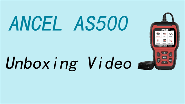 ANCEL AS500 Unboxing Video