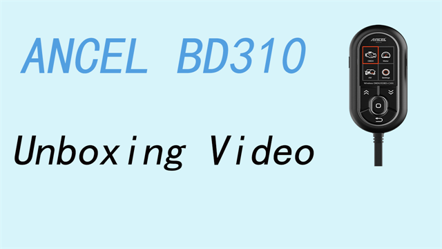 ANCEL BD310 Unboxing Video