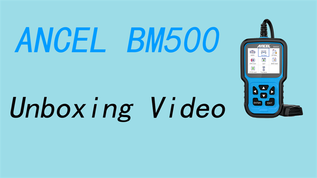 ANCEL BM500 Unboxing Video
