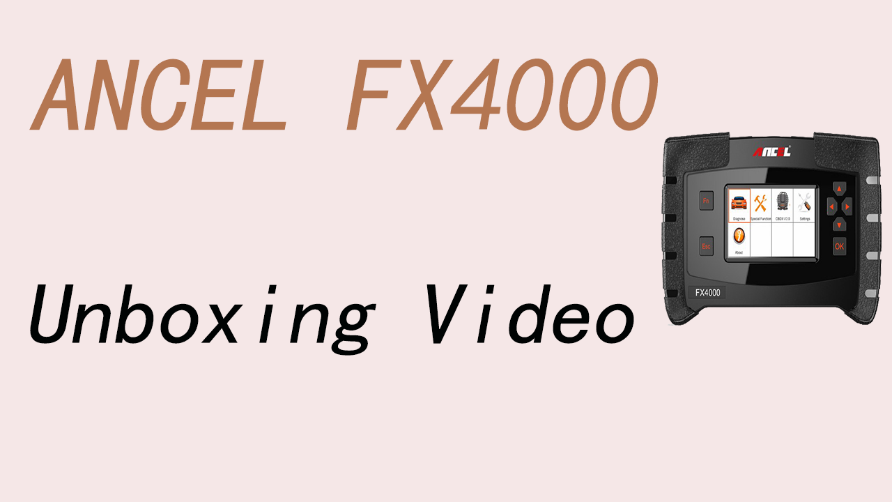 ANCEL FX4000 Unboxing Video