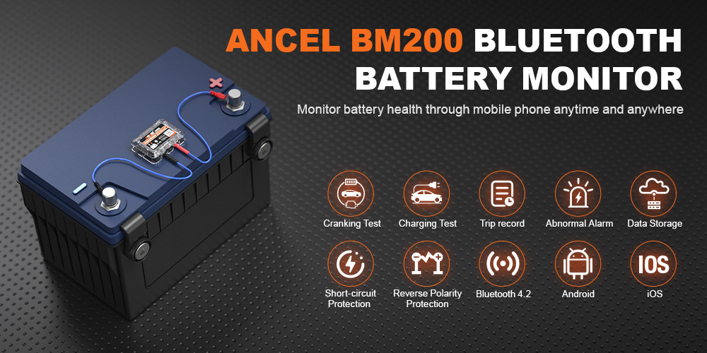 Ancel bm200 battery analyzer professional scan tool and code reader