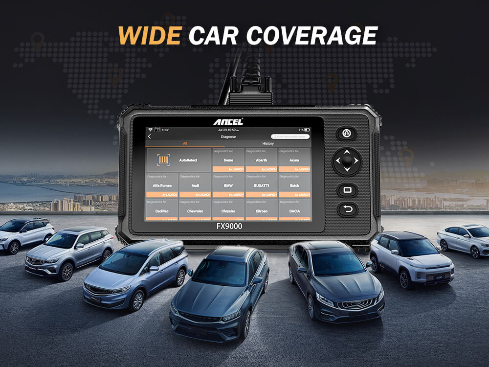 Wide Vehicle Coverage