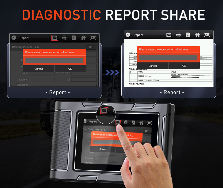 Diagnostic Report Print & Share