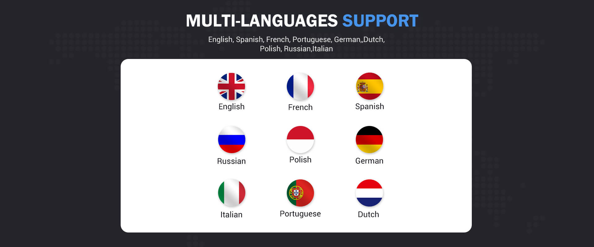 Support Languages
