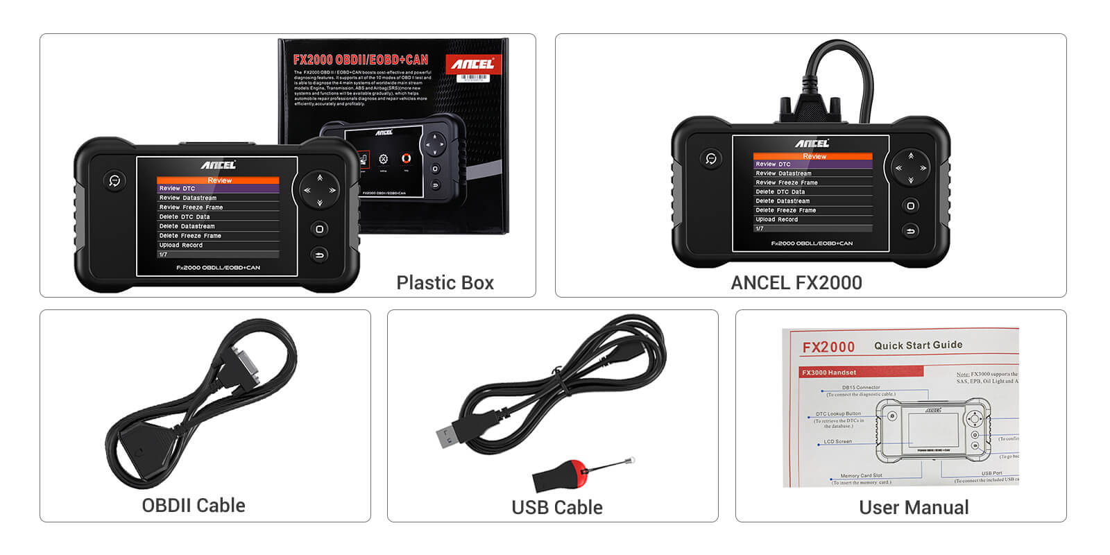 ANCEL FX2000 Enhanced Four-System Diagnostic Scanner, Premier Auto